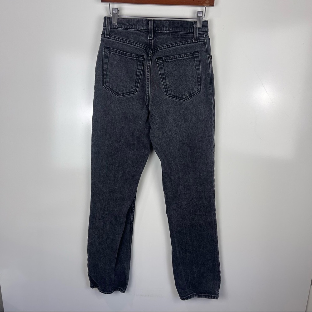 Abercrombie & Fitch The 90s Straight Ultra High Rise Jeans Faded Black Size 25 - Picture 3 of 9